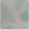 Edge Collections - 8' x 10' - Gray - Leaf-Patterned Area Rug for Indoor and Outdoor Use - 1 Piece
